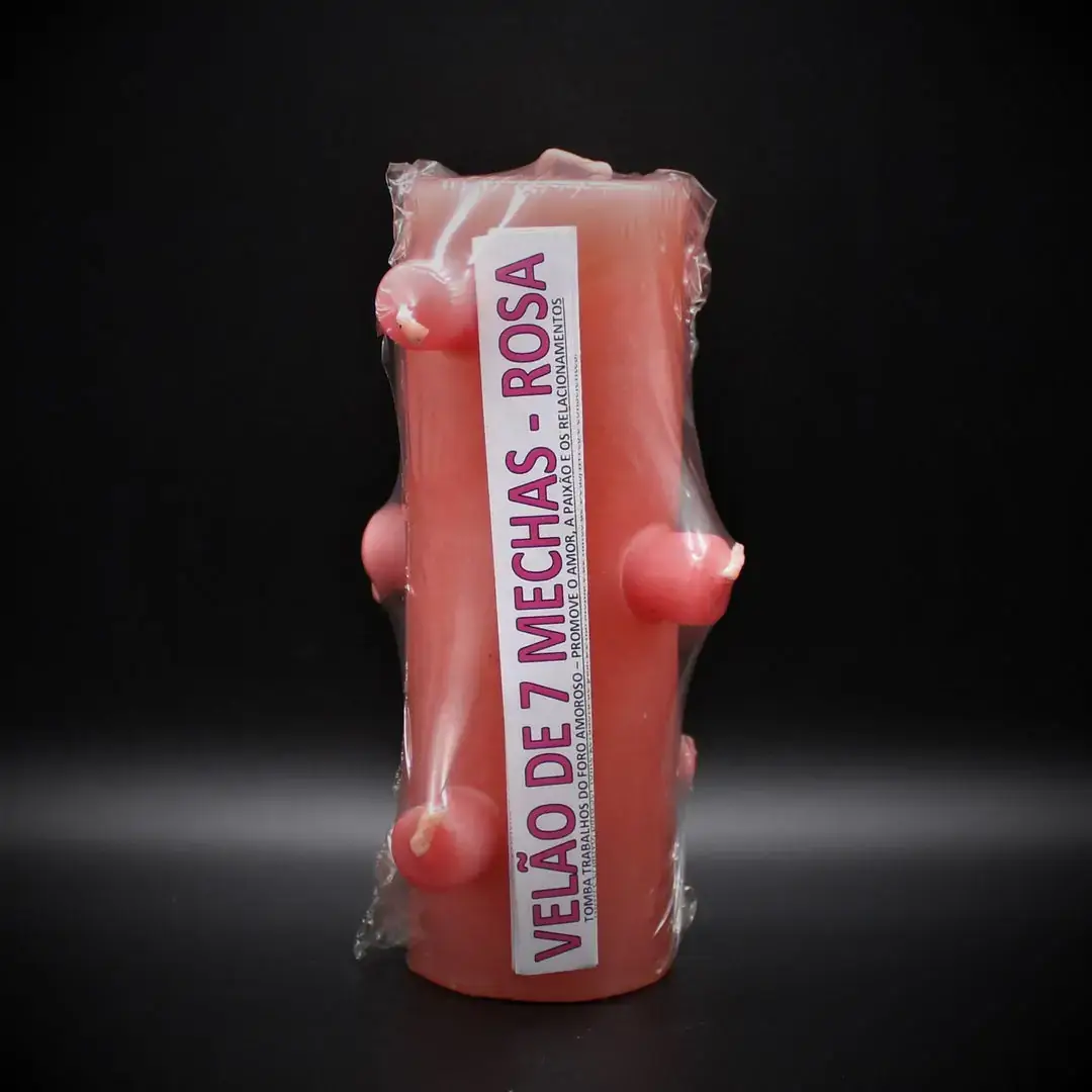 Velão 7 Mechas Rosa