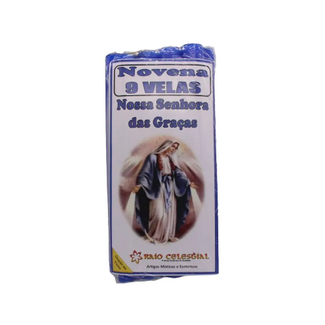 Nov. 9 Velas Nossa Sra das Gracas 15x1,5cm