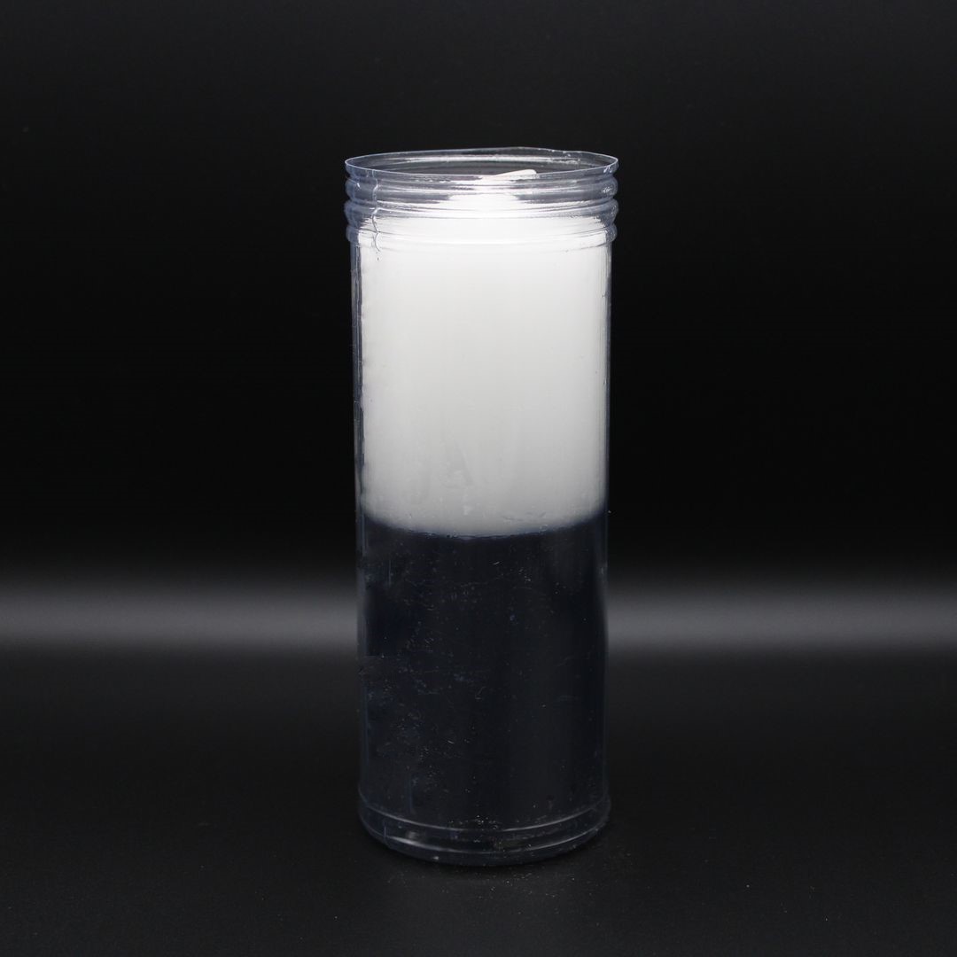 Vela Copo Branco/Preto