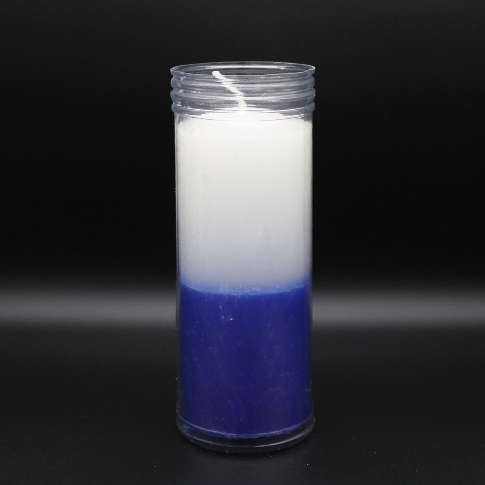 Vela Copo Branco/Azul