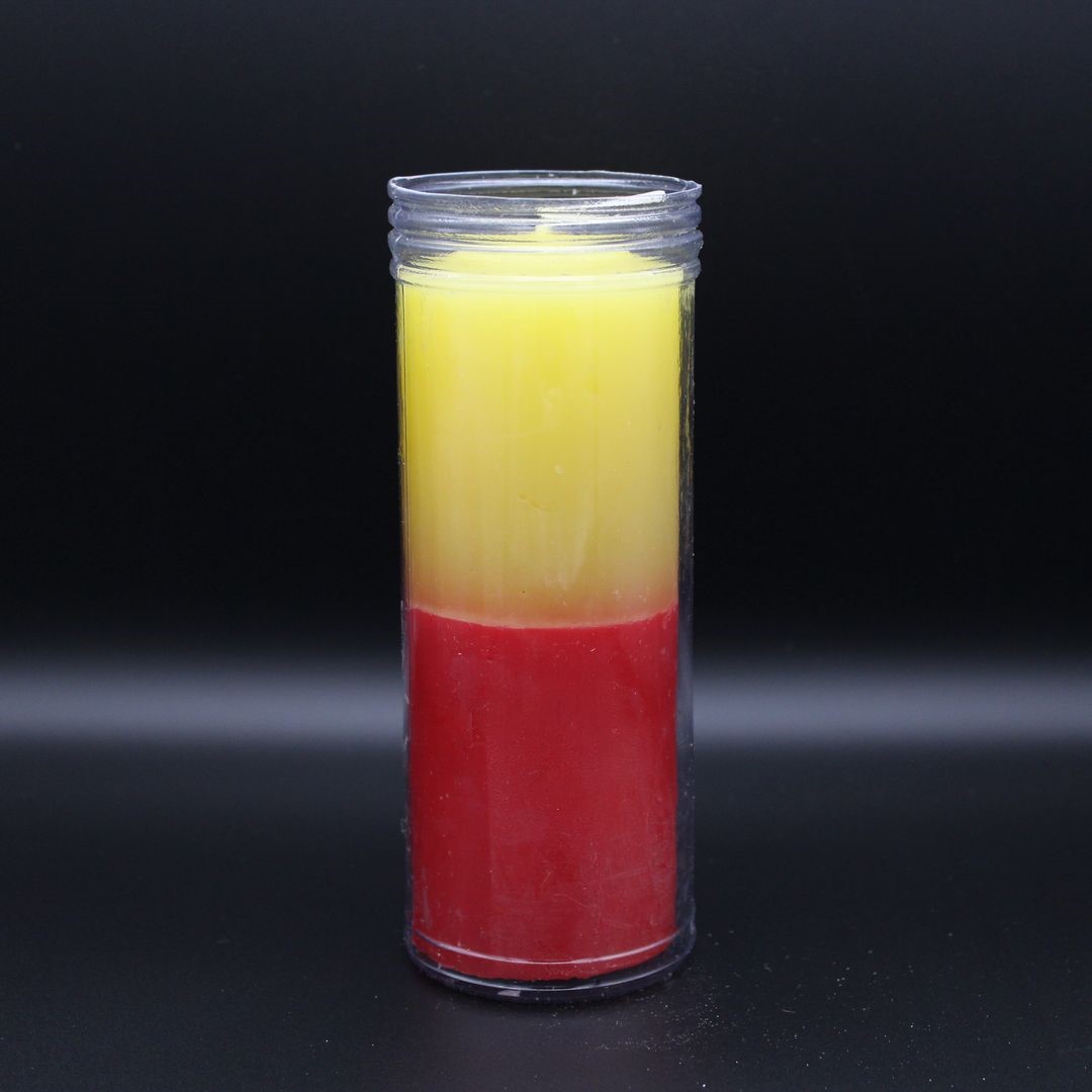 Vela Copo Amarelo/Vermelho