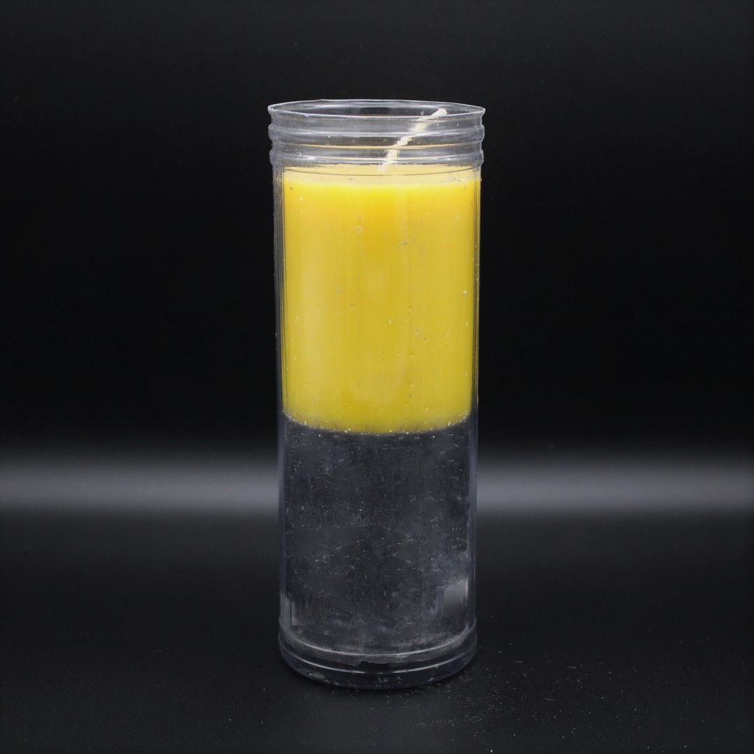 Vela Copo Amarelo/Preto