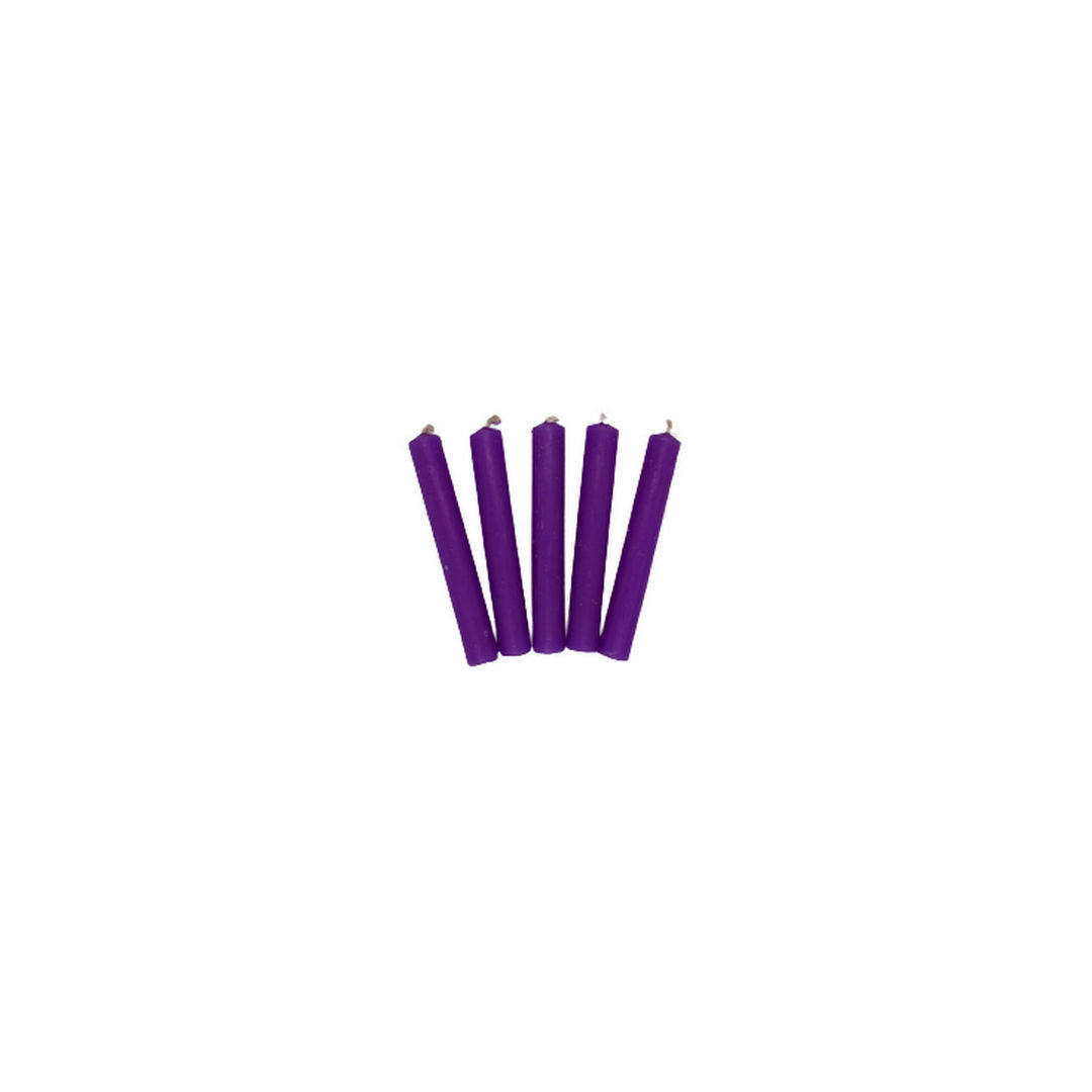 Vela 10x1,5cm Roxo (und)