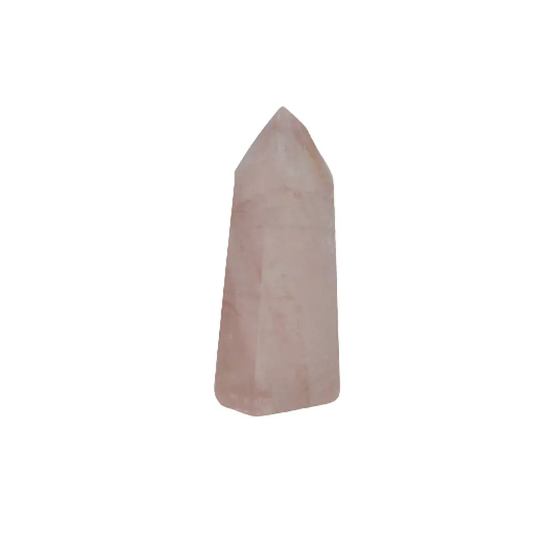 Ponta Quartzo Rosa polido +-9cm (100-150gr)