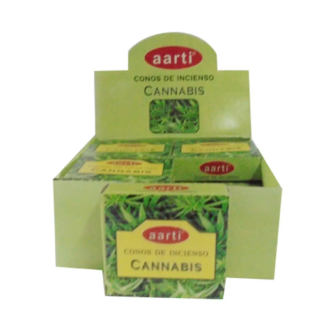 Incenso Aarti Cone Canabis (12 und)