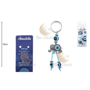 Porta Chaves Olho Turco – Elefante 2,8x10cm