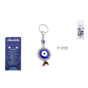 Porta Chaves Olho Turco 4x14cm