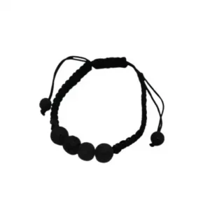 Pulseiras Pedras Vulcânicas (Preto)