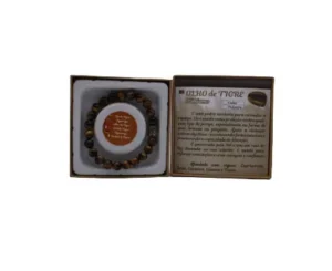 Pulseira Olho de Tigre c/Pendente Buda